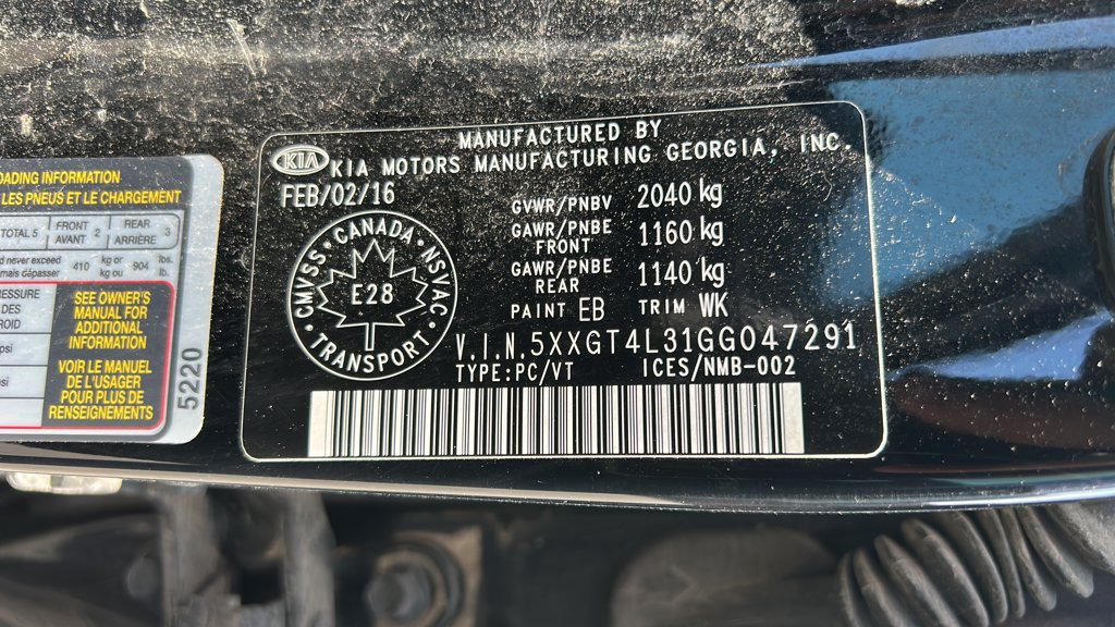 Used 2016 Kia Optima LX 4dr Sdn LX for sale online - Toronto Credit Auto