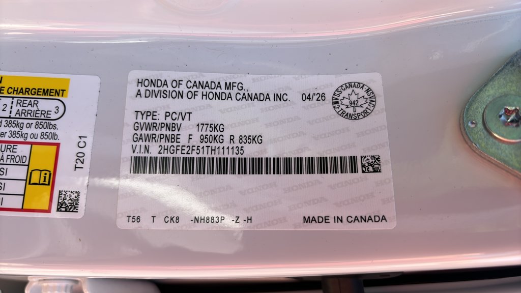 Used 2026 Honda Civic Sedan Sport Sport CVT for sale online - Toronto Credit Auto