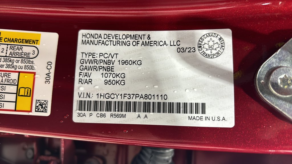 Used 2023 Honda Accord Sedan EX EX CVT for sale online - Toronto Credit Auto